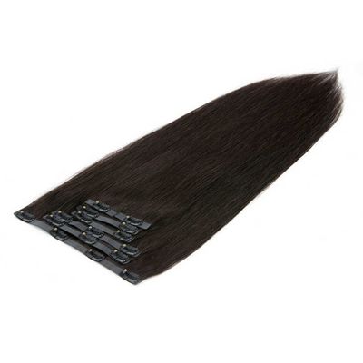 Ανθρώπινα μαλλιά Πραγματικά ευρωπαϊκά Clip in Hair Extensions Double Drawn Remy μαλλιά χρωματισμένα