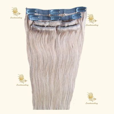 Κλιπ σε Hair επέκταση 100% Ρωσική Ανθρώπινη Remy Hair Clip Ins Προσαρμοσμένο αίτημα