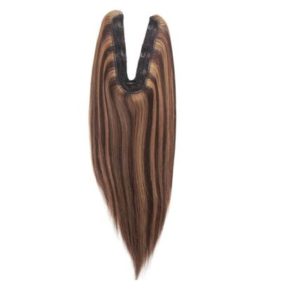 ΗΠΑ Ανθρώπινο μαλλί Topper Virgin Remy U Part Topper Στενή υφή