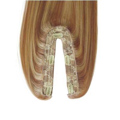 ΗΠΑ Ανθρώπινο μαλλί Topper Virgin Remy U Part Topper Στενή υφή