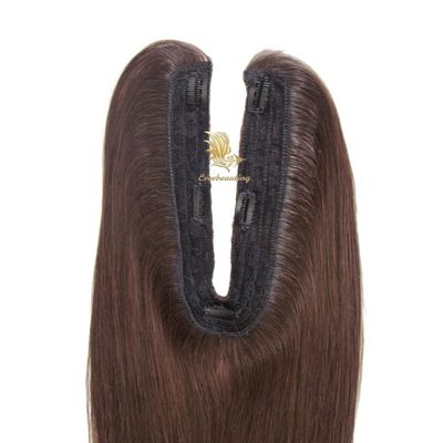 Ανθρώπινα μαλλιά U Shape Topper V Shape Topper Straight Texture Package Ακαθάριστο βάρος 0,200kg