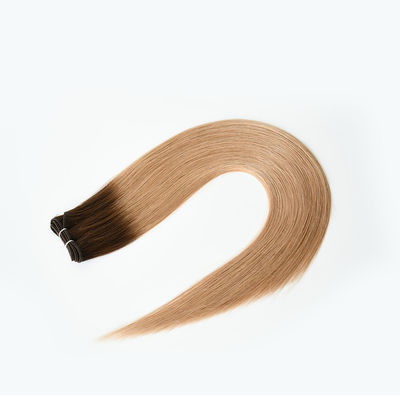 100 Remy Ανθρώπινα μαλλιά ραμμένα σε πλέγμα διπλό τραβήχτηκε ξανθιά ρωσικές επεκτάσεις πλέγμα για τα μαλλιά
