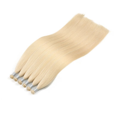 GW-20246 Remy Hair Seamless Weft Αόρατη Ρωσική ιδιοφυΐα Χειροδεμένες επεκτάσεις μαλλιών