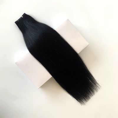 Αξία μαλλιών Remy Hair European PU Skin Weft Ανθρώπινες επεκτάσεις μαλλιών Double Drawn PW-24268