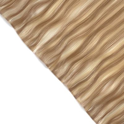 Remy Hair Dyeable PU Skin Weft/Tape Weft Extension με εστίαση της ταινίας στις επεκτάσεις μαλλιών