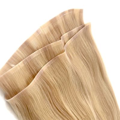 Remy Hair Dyeable PU Skin Weft/Tape Weft Extension με εστίαση της ταινίας στις επεκτάσεις μαλλιών