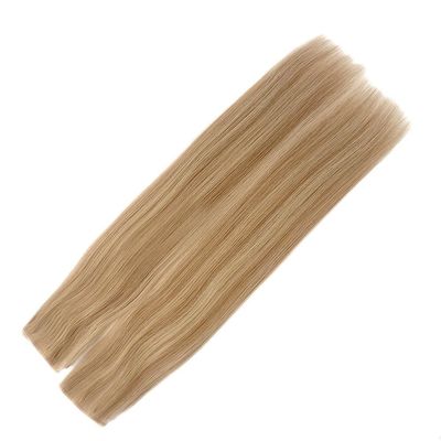 Remy Hair Dyeable PU Skin Weft/Tape Weft Extension με εστίαση της ταινίας στις επεκτάσεις μαλλιών