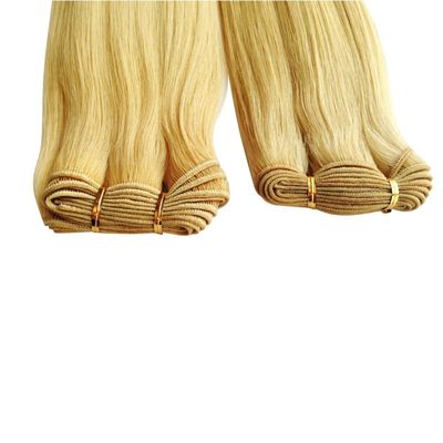 Διπλό τραβηγμένο τρίχωμα Ρωσικά Remy Hair Extensions Στενό στυλ