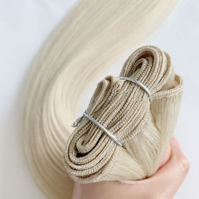 Διπλό τραβηγμένο τρίχωμα Ρωσικά Remy Hair Extensions Στενό στυλ