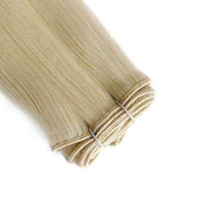 Διπλό τραβηγμένο τρίχωμα Ρωσικά Remy Hair Extensions Στενό στυλ