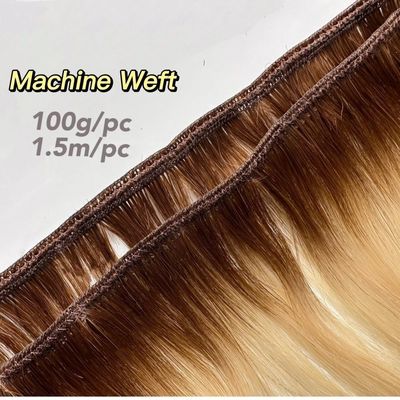 100g/ συσκευασία Διπλή έλξη 100 Cuticle Remy Hair Weft Extension με αρχική πληρωμή