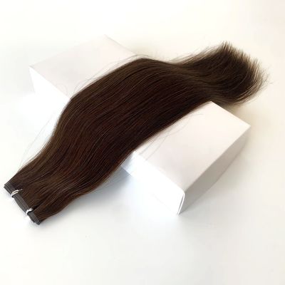 Muti Color Remy Hair Extensions 100% Περουβιανό επίπεδο τρίχωμα ανθρώπινο τρίχωμα με δέρμα PU τρίχωμα