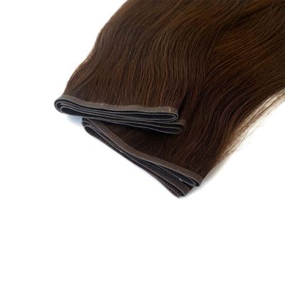Muti Color Remy Hair Extensions 100% Περουβιανό επίπεδο τρίχωμα ανθρώπινο τρίχωμα με δέρμα PU τρίχωμα