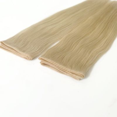 12Α Στενά επίπεδα υφάσματα Remy Hair Extensions Seamless Cuticle Aligned PU Skin Weft Ιδανικό