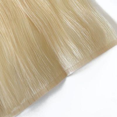 12Α Στενά επίπεδα υφάσματα Remy Hair Extensions Seamless Cuticle Aligned PU Skin Weft Ιδανικό
