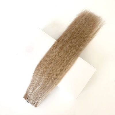 12Α Στενά επίπεδα υφάσματα Remy Hair Extensions Seamless Cuticle Aligned PU Skin Weft Ιδανικό