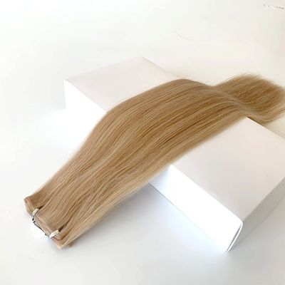 Πλήρης πληρωμή διπλή τραβήχτηκε επίπεδη τροχιά Ρωσική Remy ανθρώπινη τρίχα δέρμα PU πλεξίματα Hair Extensions
