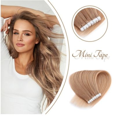 20 ιντσών Muti-Color Seamless Αόρατη Ακατέργαστη Καμπότζη Ταινία σε πραγματικές ανθρώπινες επεκτάσεις μαλλιών