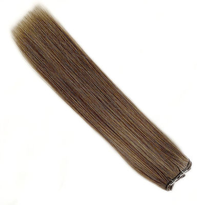24 ιντσών Προσαρμογή Thin Soft Light Seamless Weft Remy 12A Grade Weft Hair Extensions Ηλεκτρονικά