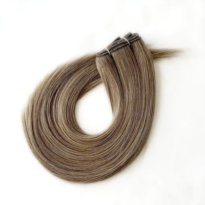 24 ιντσών Προσαρμογή Thin Soft Light Seamless Weft Remy 12A Grade Weft Hair Extensions Ηλεκτρονικά
