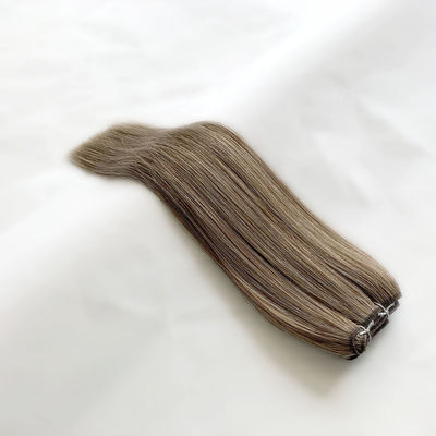 24 ιντσών Προσαρμογή Thin Soft Light Seamless Weft Remy 12A Grade Weft Hair Extensions Ηλεκτρονικά