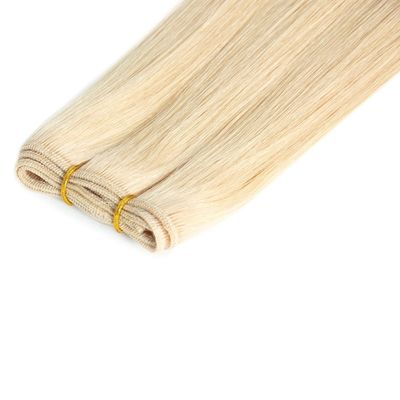 Διπλή τραβήχτηκε ξανθιά Remy Weft ανθρώπινες επεκτάσεις τρίχας γρήγορη αποστολή και προσιτή τιμή