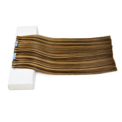 Πλήρης Κουτίκλ 100 Virgin Remy Human Hair Tape Ins Επέκτασης για προσυνδεδεμένη ταινία στυλ
