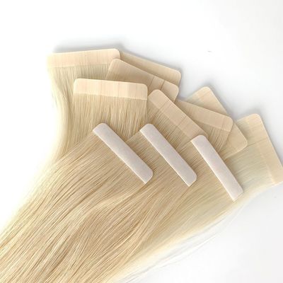Ευρωπαϊκή κλάση 12Α Ακατέργαστη ταινία Ins Raw Double Drawn Virgin Remy 100 Human Hair Extension