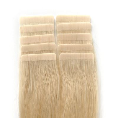 Ευρωπαϊκή κλάση 12Α Ακατέργαστη ταινία Ins Raw Double Drawn Virgin Remy 100 Human Hair Extension