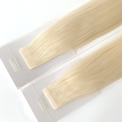 Ευρωπαϊκή κλάση 12Α Ακατέργαστη ταινία Ins Raw Double Drawn Virgin Remy 100 Human Hair Extension