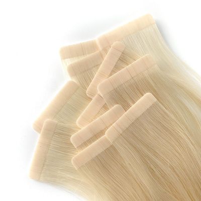 Ευρωπαϊκή κλάση 12Α Ακατέργαστη ταινία Ins Raw Double Drawn Virgin Remy 100 Human Hair Extension