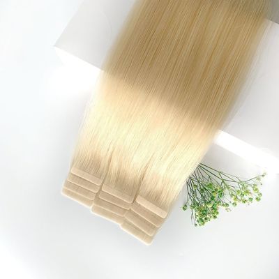 Ευρωπαϊκή κλάση 12Α Ακατέργαστη ταινία Ins Raw Double Drawn Virgin Remy 100 Human Hair Extension