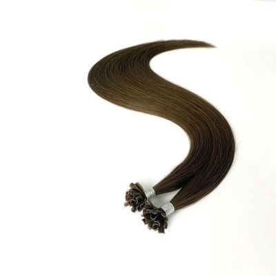 Διπλή Τραβήχτηκε U Τροφή Ανθρώπινες Remy Hair επέκτασης με κερατίνη προ-συνδεδεμένη αναλογία UT-23502