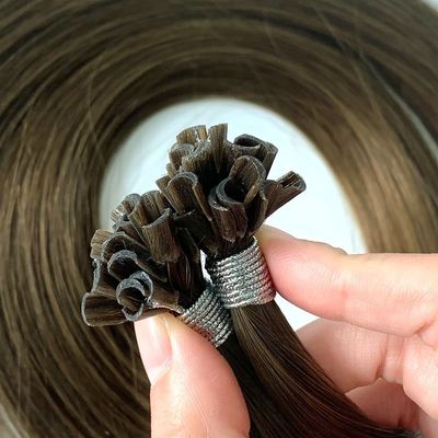 Διπλή Τραβήχτηκε U Τροφή Ανθρώπινες Remy Hair επέκτασης με κερατίνη προ-συνδεδεμένη αναλογία UT-23502