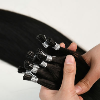 IT-20189 Μη επεξεργασμένο 100% παρθένο I tip hair extension shedding χωρίς κερατίνη προσυνδεδεμένο