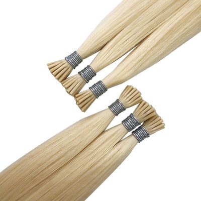 Προσυνδεδεμένα στυλ U-Tip και I-Tip Hair Extensions Διπλό τραβηγμένο ιταλικό κερατινικό ανθρώπινο μαλλί