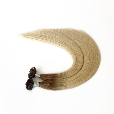 50cm * 8cm * 3cm Διπλό τραβηγμένο προ-συνδεδεμένο επίπεδο άκρο ανθρώπινες επεκτάσεις μαλλιών με πακέτο