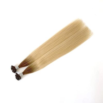 50cm * 8cm * 3cm Διπλό τραβηγμένο προ-συνδεδεμένο επίπεδο άκρο ανθρώπινες επεκτάσεις μαλλιών με πακέτο