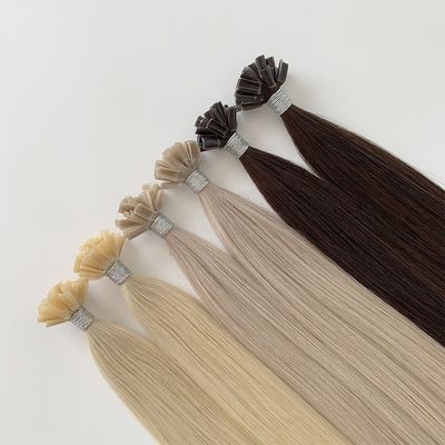 UT-23502 Muti-Color U/Nail Tip Ανθρώπινες επεκτάσεις μαλλιών Χωρίς σύγχυση Χωρίς απόρριψη 1g/νήμα