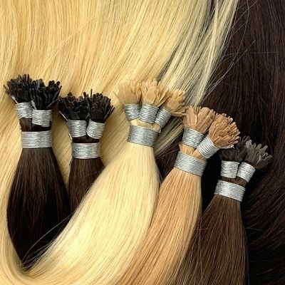 Βραζιλιανή παρθένα ανθρώπινη τρίχα Y Tip Dropshipping Hair επέκταση με διπλή αναλογία σύρσης