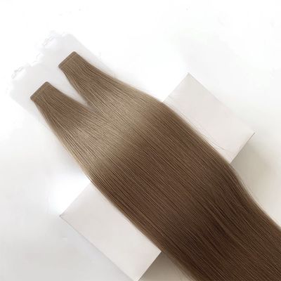 Muti-Color Europe Virgin 100% Ανθρώπινη τρίχα Κουτιτούλα ευθυγραμμισμένη αόρατη ταινία στα ανθρώπινα μαλλιά