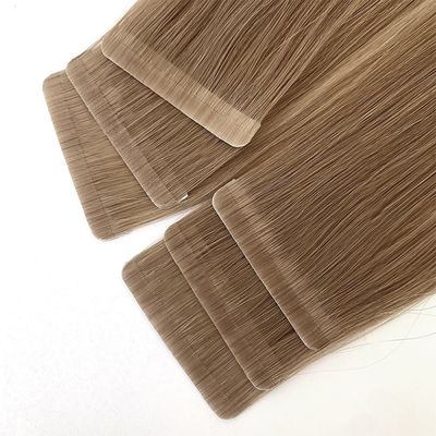 Muti-Color Europe Virgin 100% Ανθρώπινη τρίχα Κουτιτούλα ευθυγραμμισμένη αόρατη ταινία στα ανθρώπινα μαλλιά