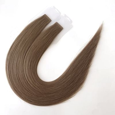 Muti-Color Europe Virgin 100% Ανθρώπινη τρίχα Κουτιτούλα ευθυγραμμισμένη αόρατη ταινία στα ανθρώπινα μαλλιά