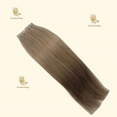 Ανθρώπινα μαλλιά διπλή σύρση Βιετνάμ Remy Cuticle ευθυγραμμισμένη ακατέργαστη αόρατη ταινία σε επεκτάσεις μαλλιών