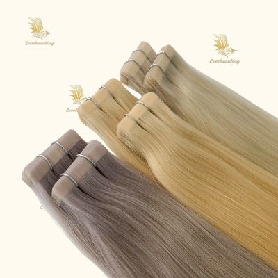 Μακροχρόνιες ταινίες για τα μαλλιά Remy Hair Tape Hair Extensions 200 συσκευασίες / χαρτοκιβώτιο Ταινίες διάρκεια ζωής 3 μήνες