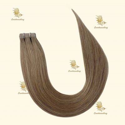 Μακροχρόνιες ταινίες για τα μαλλιά Remy Hair Tape Hair Extensions 200 συσκευασίες / χαρτοκιβώτιο Ταινίες διάρκεια ζωής 3 μήνες