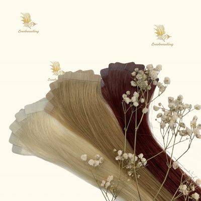 20 ιντσών Remy Raw Hair Tape σε Hair Extensions 18 μήνες ζωή μακροχρόνια και φυσική