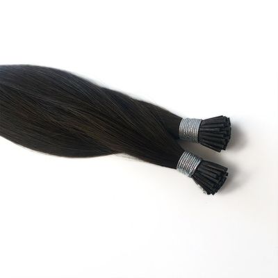 Αίτηση επιστροφής χρημάτων εντός 30 ημερών 1g/πλέγμα Raw Virgin Remy 1b I-Tip Hair Extensions