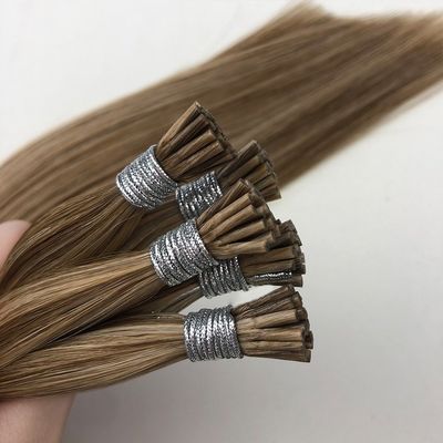 16-24 &quot;Remy Human Hair I Tip Keratin Stick Hair Extension για ευθεία μαλλιά με πολύχρωμο χρώμα