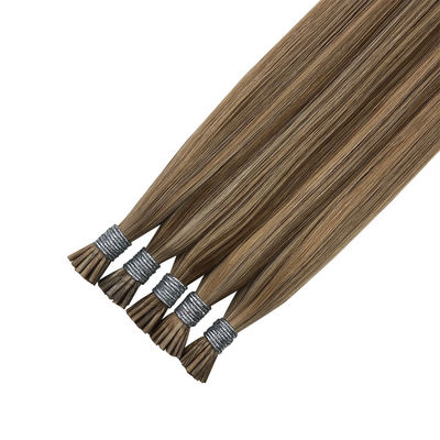 16-24 &quot;Remy Human Hair I Tip Keratin Stick Hair Extension για ευθεία μαλλιά με πολύχρωμο χρώμα